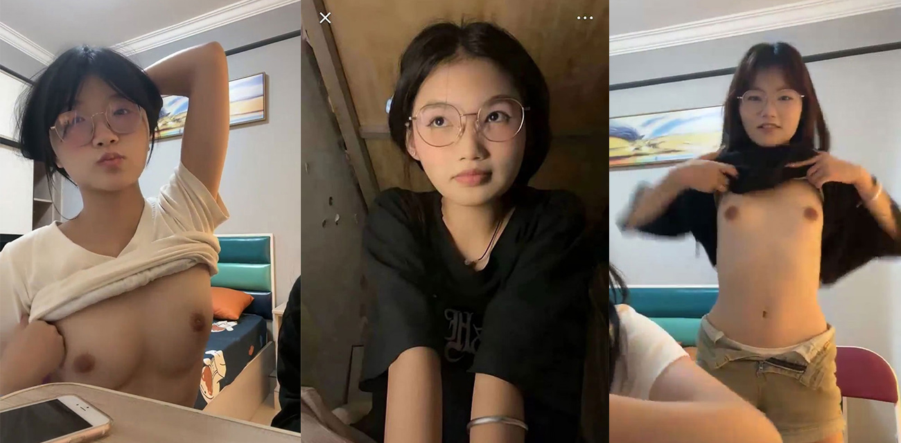清纯学生妹网黄 困困兔 福利作品合集 一起来看眼镜学生妹拉闺蜜下海之路！