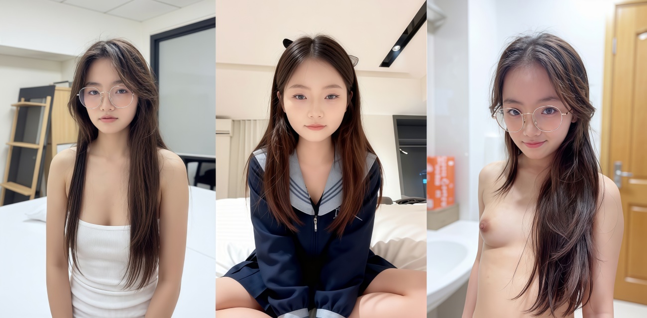 清纯学生妹网黄 困困兔 福利作品合集 一起来看眼镜学生妹拉闺蜜下海之路！