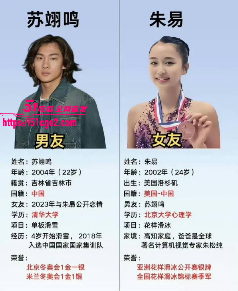 冬奥冠军 苏翊鸣 与朱易分手无缝链接 秒换对象上海白富美周子玄 性爱视频被扒出！